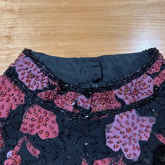 JKARA Beaded and Sequined Top - Picture 5 of 8